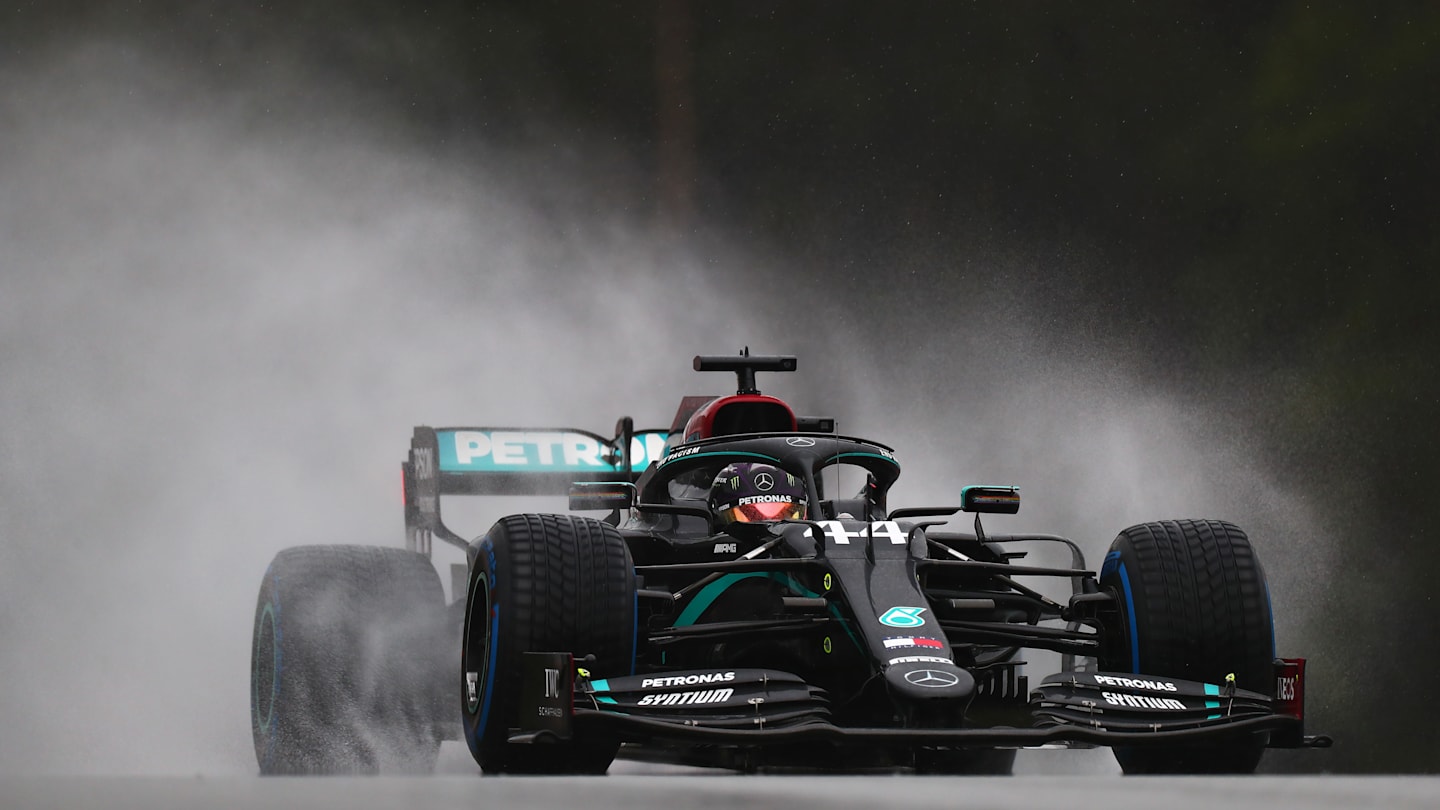 SPIELBERG, AUSTRIA - JULY 11: Lewis Hamilton of Great Britain driving the (44) Mercedes AMG