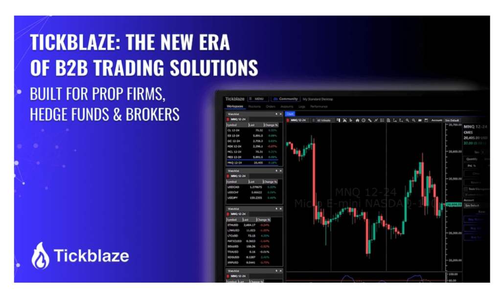 Tickblaze Debuts a New Era of B2B Trading Solutions for Prop Firms, Hedge Funds, and&nbsp;Brokers